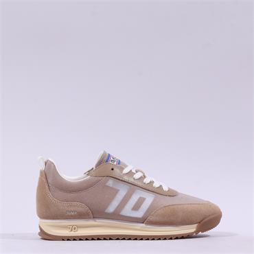 Back 70 Jogger Jump Retro Trainer - Tan Combi